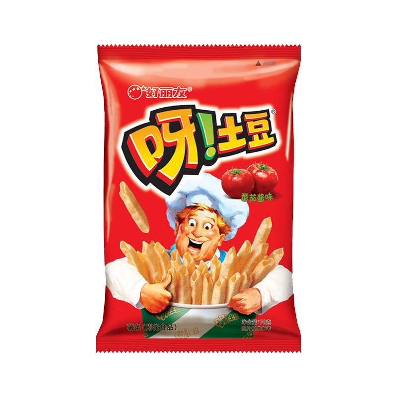 好丽友呀土豆番茄酱味70g