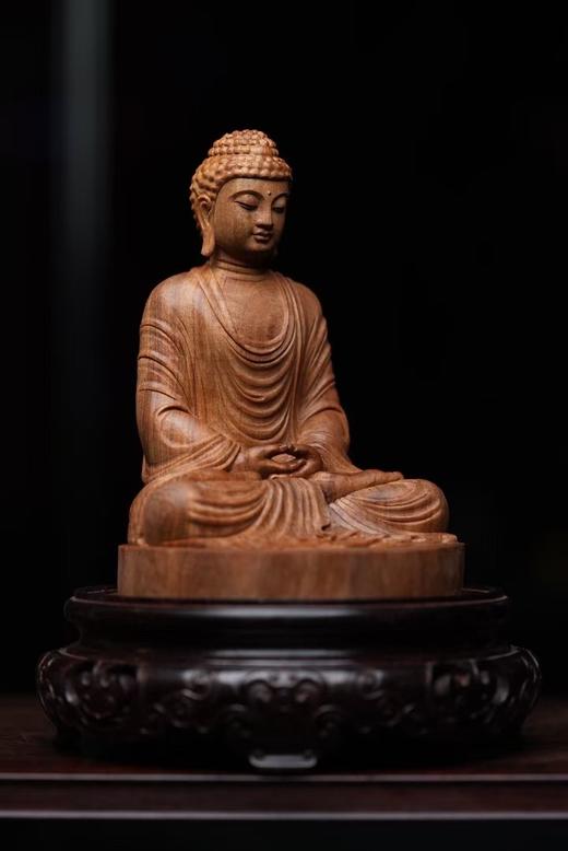 本师传法像°老山檀香摆件（不含底座） 商品图2