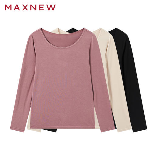 【内衣】U领轻暖上衣1N4428102 商品图1