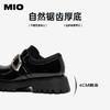 MIO米奥乐福鞋春季新品金属饰扣学院风厚底增高通勤百搭单鞋M251514454 商品缩略图4