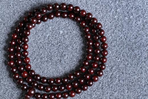 XYZT0328-1°紫檀满星/蜜蜡/紫檀葫芦手串0.6*108 商品图3