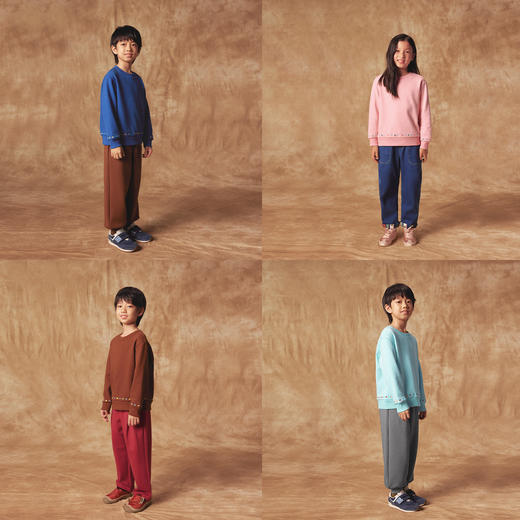 【冬Vol.5】allblu幼岚【玉米绒】儿童卫衣秋冬女童男童新款宽松保暖圆领加厚ZY 商品图2