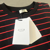 CL 2024新款 凯旋门 胸前口袋 刺绣小标 休闲条纹圆领短袖T恤 男女同款 特惠 Z-12092 商品缩略图3