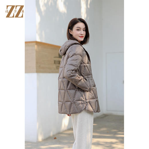 佐尔美冬季新款 中长款90绒减龄高级感羽绒服女E34YY42 商品图4