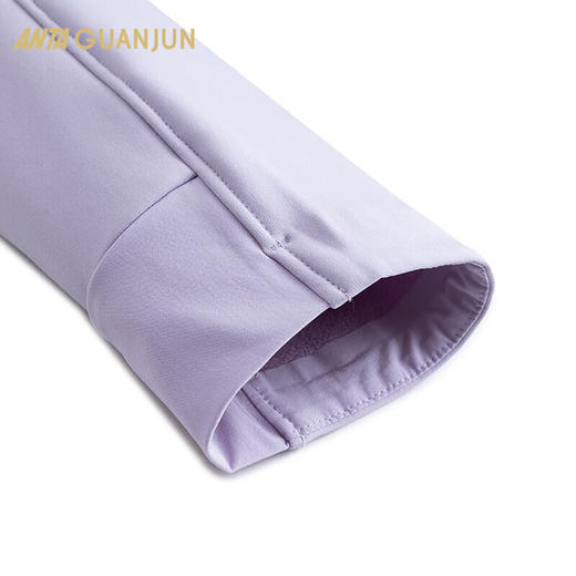 安踏冠军户外系列徒步女秋季摇粒绒外套保暖加厚防泼水茄克162440612 商品图3