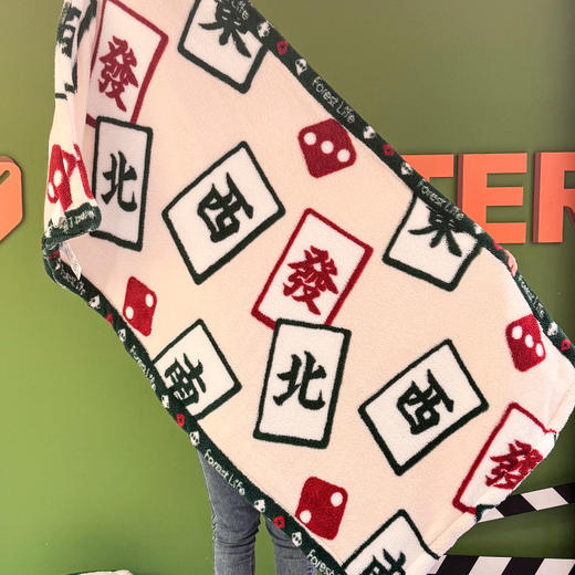 【恭喜發财暖身毯】forestlife八方来财暖身毯 柔软双面雪花绒 居家/办公/午睡可披可盖 可拆卸水洗机洗/手洗都可 高温除螨 4档调温 12h自动断电 商品图2