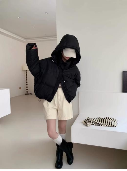 【YW】无忧购韩版连帽短款面包服小个子休闲百搭羽绒服外套24140# 商品图9
