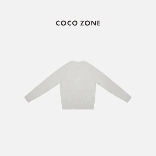 COCO ZONE 冬季新款立体条纹百搭圆领针织衫CC2D2974 商品图1