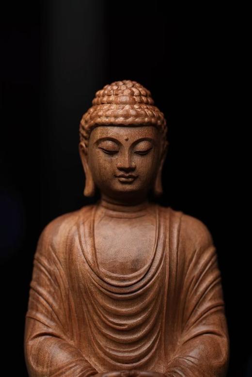 本师传法像°老山檀香摆件（不含底座） 商品图6