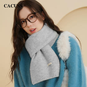 CACUSS冬季多彩针织羊毛围巾 12色可选 软糯亲肤保暖不扎肤 户外小围巾围脖