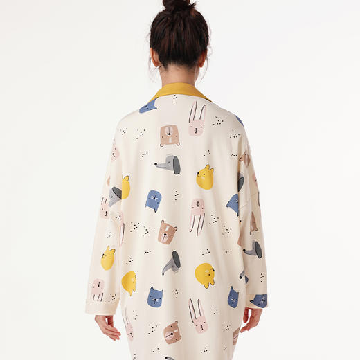 都市丽人睡衣单件裙生活家居无尘棉单面家居服LH16H6 商品图2