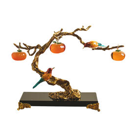 喜上眉梢事事如意摆件(370*130*280)客厅书房办公室玄关新中式摆件