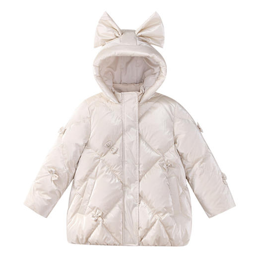 【御寒-5~5℃】女童萌趣羽绒外套中长款外套冬季新款安奈儿童装实体店同款XG445760 商品图6