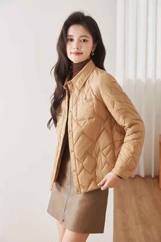 Le Malene 复古衬衫版型鸭绒薄外套 19486 商品图4