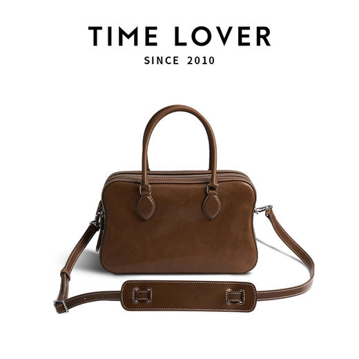【波士顿千层包】TIME LOVER 时尚简约通勤包个性大容量斜挎包 商品图4