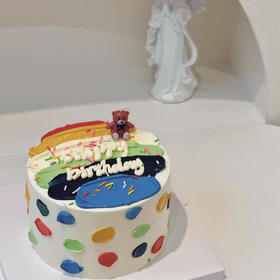 L019（彩色抹块&小熊蜡烛）