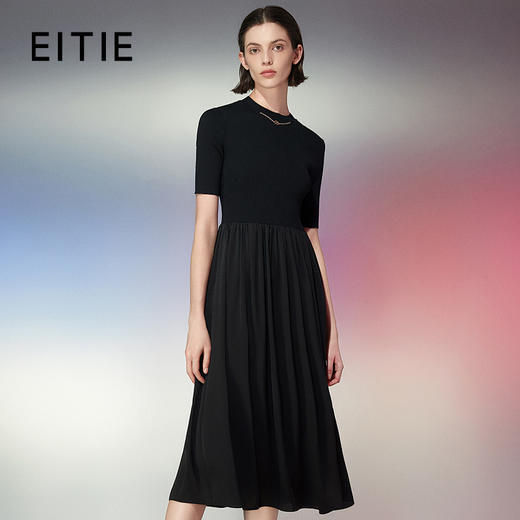 EITIE爱特爱夏季新款优雅显瘦连衣裙7707434 商品图0