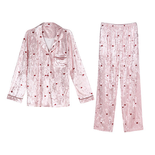 都市丽人睡衣套装好睡好眠丝绒家居服LH11I9 商品图4