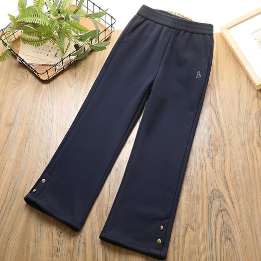 【赶紧换掉校服裤吧 平替款更显瘦 更保暖】2024年新品秋冬款中大童男童女童显瘦修身运动裤！加绒加厚休闲长裤！ 商品图3