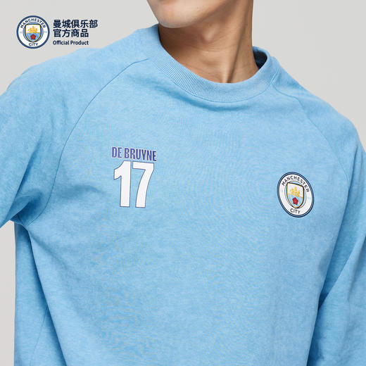 【官方正版】曼城俱乐部 | 球员印号圆领卫衣印签百搭穿搭德布劳内 商品图3