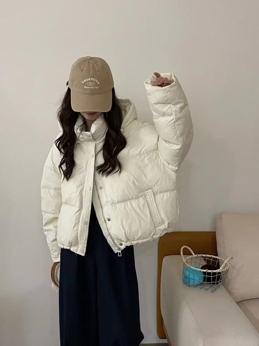 【YW】无忧购韩版连帽短款面包服小个子休闲百搭羽绒服外套24140# 商品图11