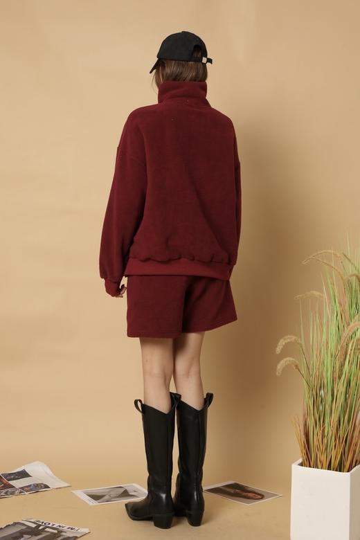 HAYES 枣红时髦颗粒绒套装 15275 商品图3