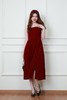 SIA SAYLOR 高级丝绒质地红色背心连衣裙 19580 商品缩略图1