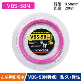 胜利威克多VICTOR羽毛球线 VBS-58N_RL大盘线高弹羽毛球线