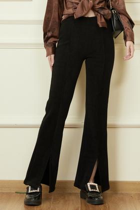 LNNNS 灯芯绒微喇加绒高腰裤 19518