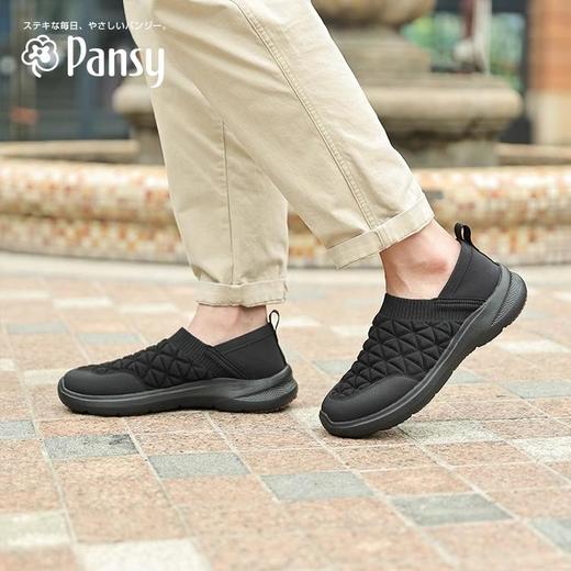 Pansy 一脚蹬男鞋爸爸款中年休闲鞋早秋秋季运动男士上班百搭两穿1095 商品图0