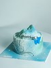 【生日蛋糕】水瓶座-蓝色山峰（喷砂款） 商品缩略图0