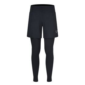 多威弹力压缩裤子男吸湿快干透气假两件九分裤3542458