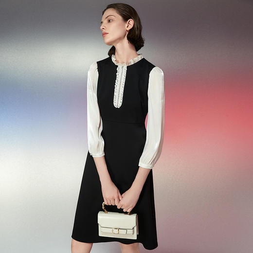 EITIE爱特爱春季新款大气显瘦通勤连衣裙7707404 商品图1