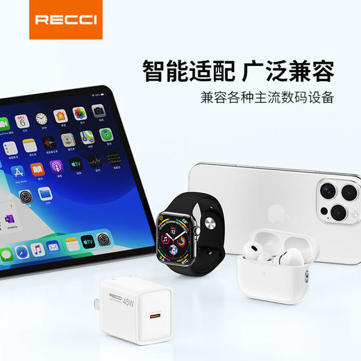 RECCI 45W 氮化镓快速充电器 商品图2