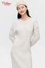 赤兔嗨购长袖针织衫连衣裙女秋冬2024新款配大衣宽松慵懒风长款内搭毛衣裙 商品缩略图1