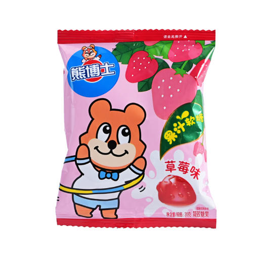 徐福记果汁软糖草莓味袋装20g*20袋 商品图1