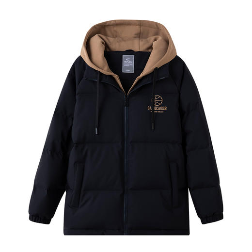 【篮球系列假两件连帽】赛琪男士冬季保暖羽绒服254753 商品图1