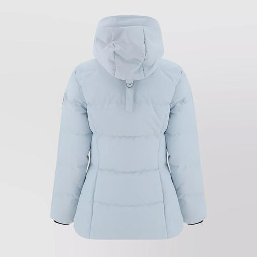 MOOSE KNUCKLES 女士金属驼鹿指节徽标绗缝连帽羽绒服 浅蓝色 M34LJ179S 1508 商品图1