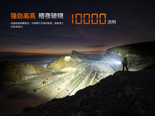 FENIX 菲尼克斯 LR36R激光搜索手电10000流明大泛光无极调光1260米射程 商品图2