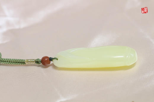 和田玉黄玉竹节吊坠   配精美挂绳 商品图1