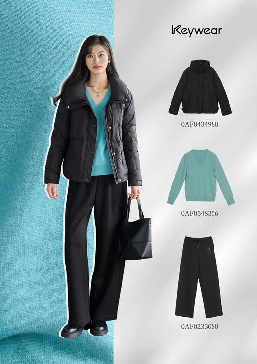 奇威 翻领短款羽绒服 0AF04349 商品图1