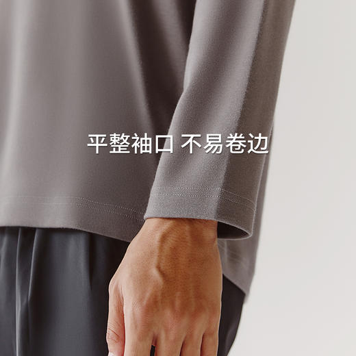 Threegun三枪 【爽滑密棉】圆领男士长袖上衣打底衫-24245A011 商品图11