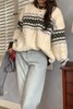 LNNNS 复古氛围感撞色针织上衣 19591 商品缩略图0