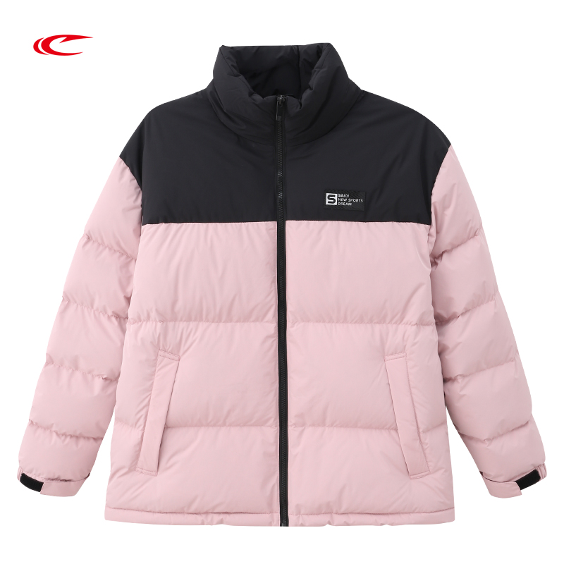 【撞色拼接75%白鸭绒】赛琪保暖女士简约羽绒服254796