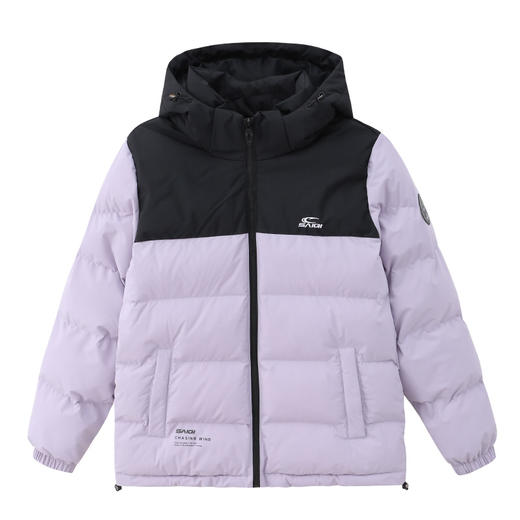 【拼接品牌logo保暖】赛琪简约女士保暖厚棉衣244758 商品图3