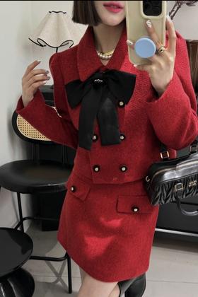 Le Malene 高级名媛小香风外套半裙套装 19495