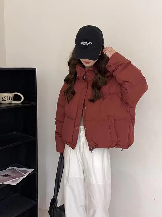 【YW】无忧购韩版连帽短款面包服小个子休闲百搭羽绒服外套24140# 商品图5