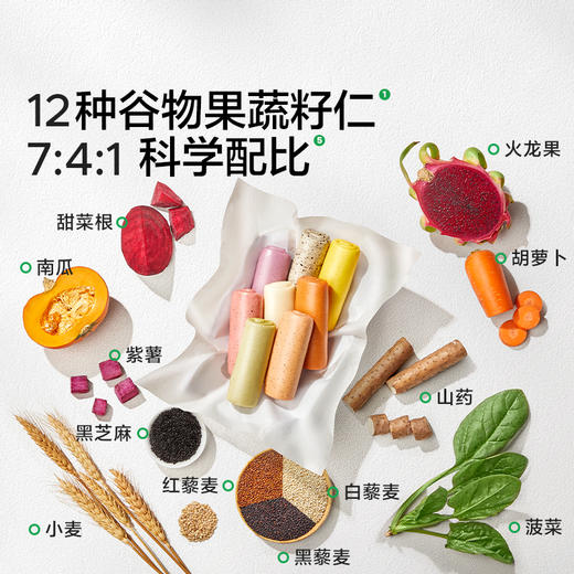 【宝宝馋了】果蔬手指馒头  12种谷物果蔬籽仁  送8月+婴幼儿食谱 商品图1