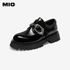 MIO米奥乐福鞋春季新品金属饰扣学院风厚底增高通勤百搭单鞋M251514454 商品缩略图0