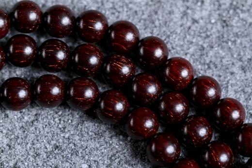 XYZT0328-1°紫檀满星/蜜蜡/紫檀葫芦手串0.6*108 商品图6